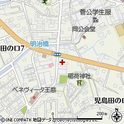 ファミリーマート倉敷児島田の口店周辺の地図