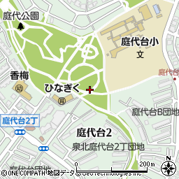 大阪府堺市南区庭代台周辺の地図
