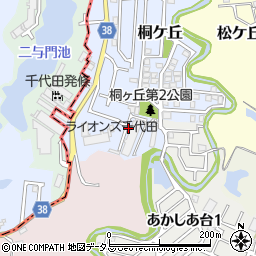 大阪府河内長野市自由ケ丘周辺の地図