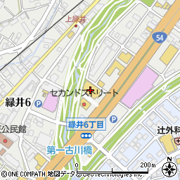 洋服の青山広島緑井店周辺の地図
