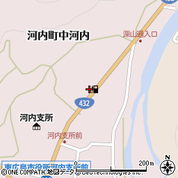 広島県東広島市河内町中河内1373周辺の地図