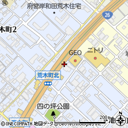木曽路 岸和田店周辺の地図