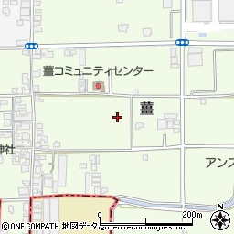 奈良県葛城市薑周辺の地図