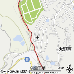 大阪府大阪狭山市大野西844-48周辺の地図