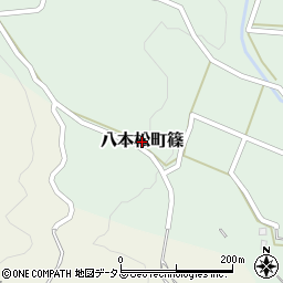 広島県東広島市八本松町篠周辺の地図