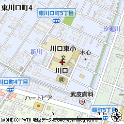 福山市立　川口東小学校川口東放課後児童クラブ１組周辺の地図