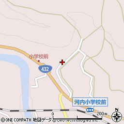 広島県東広島市河内町中河内187周辺の地図