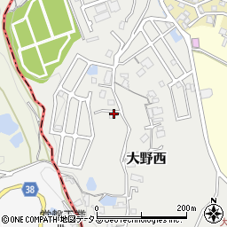 大阪府大阪狭山市大野西1261-9周辺の地図