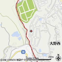 大阪府大阪狭山市大野西844-40周辺の地図