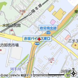 赤坂バイパス東口周辺の地図