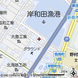 岸和田製鋼株式会社　経理部周辺の地図