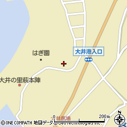 山口県萩市大井大井馬場上1723周辺の地図