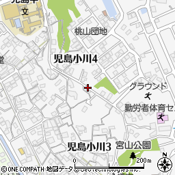 岡山県倉敷市児島小川周辺の地図