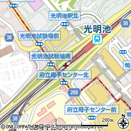 堺市立　光明池駅前北第１自転車等駐車場管理室周辺の地図