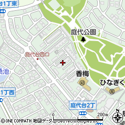 大阪府営庭代台住宅１－１５周辺の地図