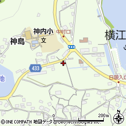 神島内郵便局周辺の地図