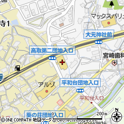 ダイソー広島高取北店周辺の地図
