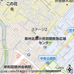 ファミール岸和田公園通り周辺の地図