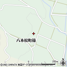 広島県東広島市八本松町篠687-2周辺の地図