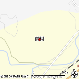三重県多気郡多気町前村周辺の地図