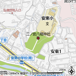 二ノ宮八幡神社周辺の地図