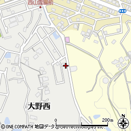 大阪府大阪狭山市大野西1317周辺の地図