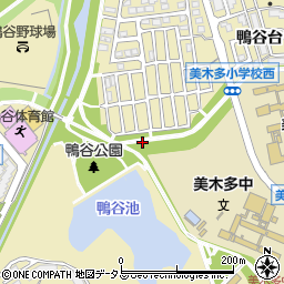 大阪府堺市南区鴨谷台周辺の地図