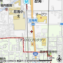 吉野家２４号線葛城店周辺の地図