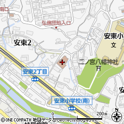 広島市役所　安東公民館周辺の地図