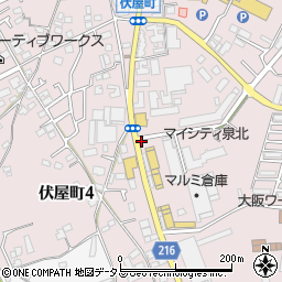 トヨタレンタリース新大阪光明池店周辺の地図