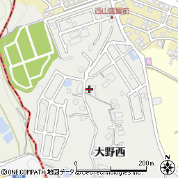 大阪府大阪狭山市大野西1257周辺の地図