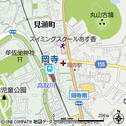 シャディサラダ館　岡寺駅前店周辺の地図