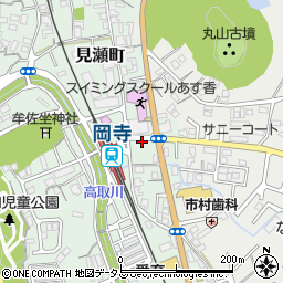 サラダ館岡寺駅前店周辺の地図
