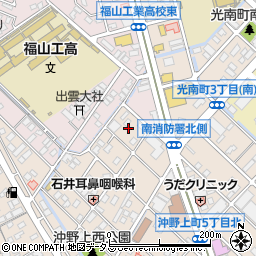 広島県福山市沖野上町5丁目1周辺の地図