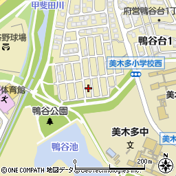 大阪府堺市南区鴨谷台1丁10周辺の地図