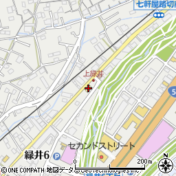 セブンイレブン広島緑井６丁目店周辺の地図