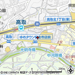 みなとフラワーショップ安古市店周辺の地図