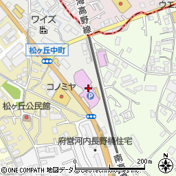 大阪府河内長野市松ケ丘東町1274周辺の地図