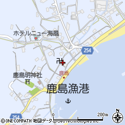 鹿島自治会館周辺の地図