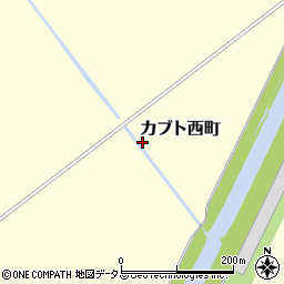 岡山県笠岡市カブト西町周辺の地図