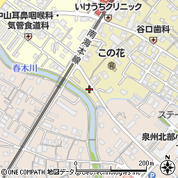 大阪府岸和田市春木旭町1-12周辺の地図