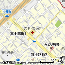 スギドラッグ岸和田北店周辺の地図