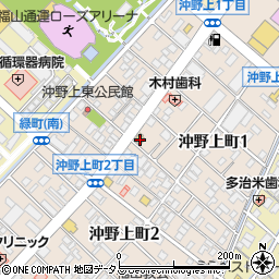 杵屋沖野上店周辺の地図