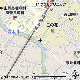 大阪府岸和田市春木旭町1周辺の地図