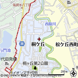 大阪府河内長野市桐ケ丘周辺の地図