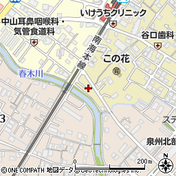 大阪府岸和田市春木旭町1-3周辺の地図