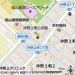 広島県福山市沖野上町2丁目1周辺の地図