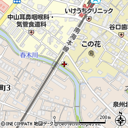 大阪府岸和田市春木旭町1-1周辺の地図