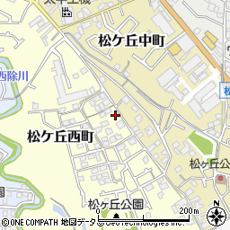 大阪府河内長野市松ケ丘西町1585周辺の地図