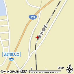 山口県萩市大井（大井馬場下）周辺の地図